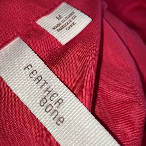 Feather Bone dress size medium. Salmon color with cream embroidery accents - Picture 5 of 8